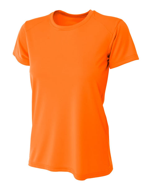 A4 Women's Cooling Performance Crew, Sizes 2XL-4XL (NW3201), Color 'Safety Orange'